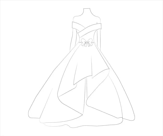 Jak narysować suknię ślubną: proste kroki do idealnego rysunku